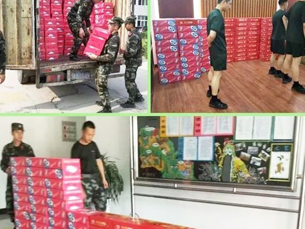 頂真飲品“八一”擁軍慰問活動，共敘濃濃軍民情！